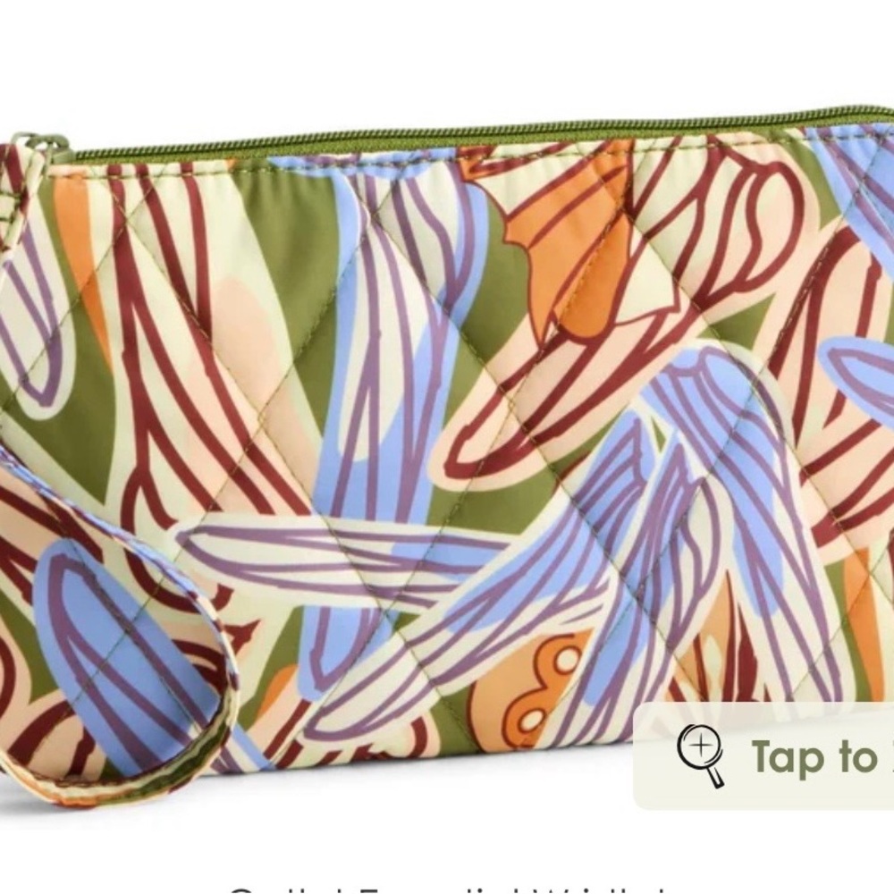 Vera Bradley wristlet in Dragonfly pattern